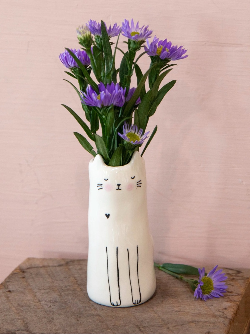Natural Life Cutest Little Bud Vase - Cat